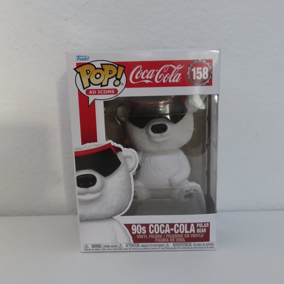 (#H-1) Coca-Cola 90s Polar Bear Pop Funko Vinyl Figure - Picture 1 of 4